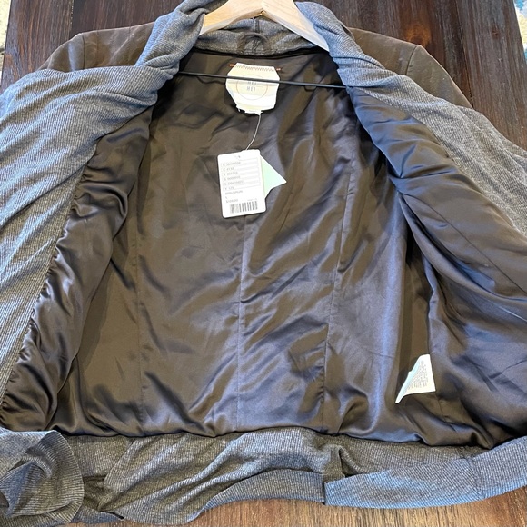 Anthropologie Hei Hei Brown Vegan Leather Jacket - Picture 12 of 13